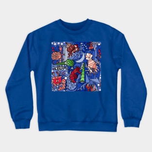 Cubist Crustacean Critters Crewneck Sweatshirt